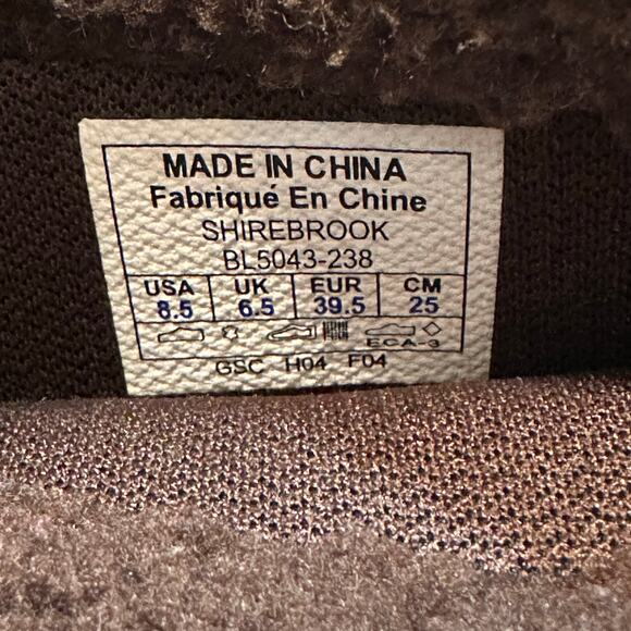 Columbia Shirebrook LeatherWaterproof Winter Boots Womens 8.5 Fleece Omni Grip - Picture 13 of 14